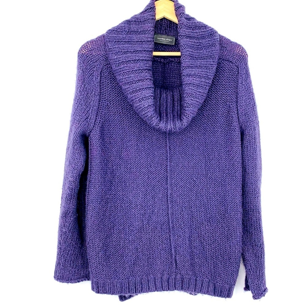 Wooden Ships Paola Buendia Boho Mohair Blend Anthropologie Cowl Neck Sweater